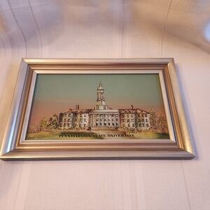 Vintage Penn State Old Main Framed Wall Art